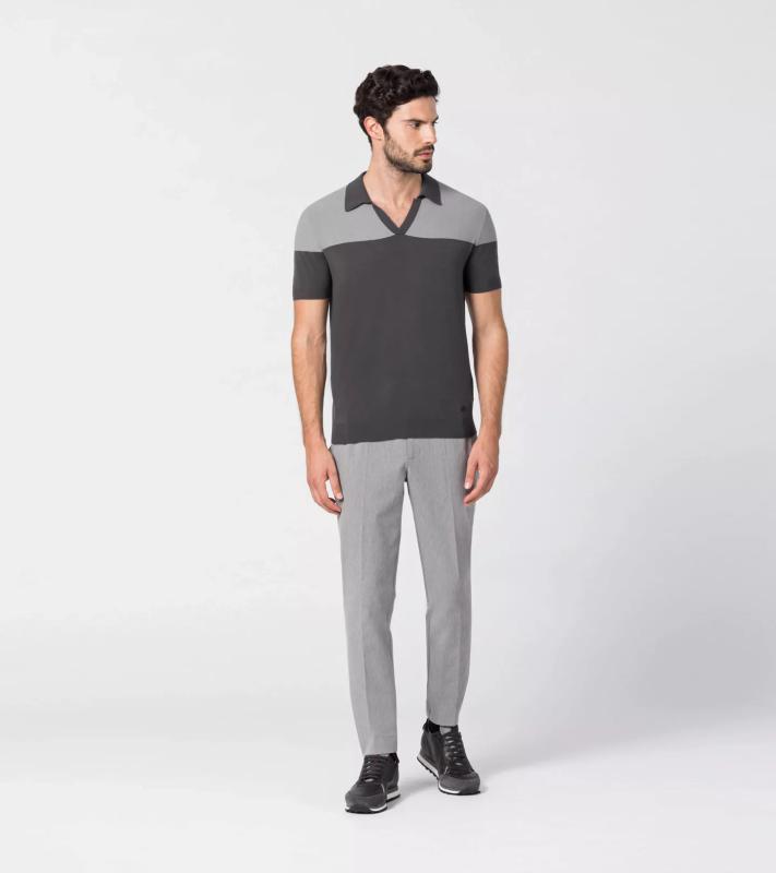 Porsche Design Sustainable Formal Pants formální kalhoty úzký střih šedé