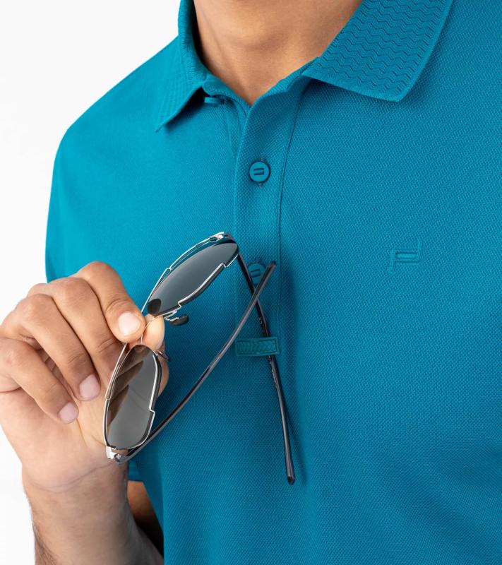 Porsche Design Tec Flex Polo triko s límečkem modrá oceán