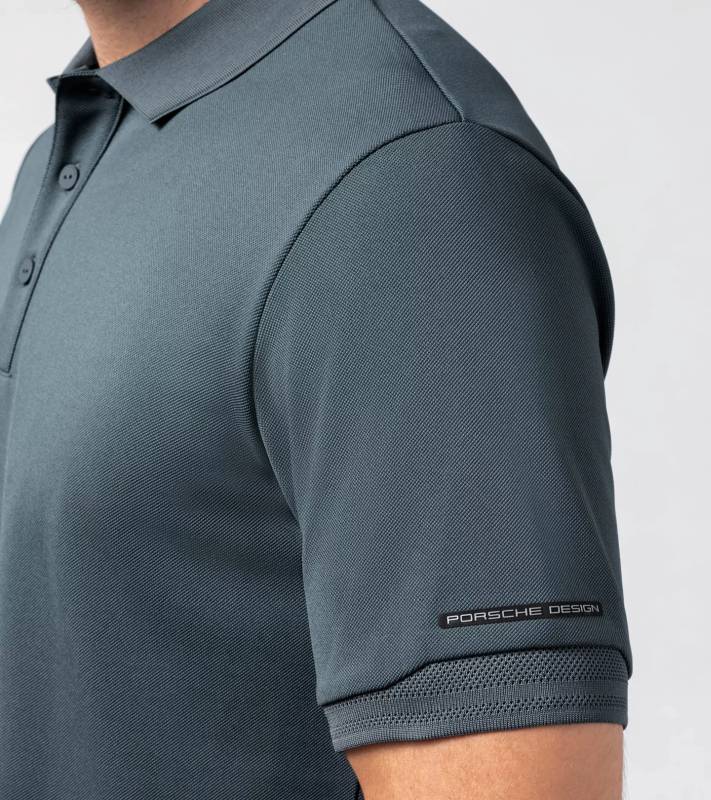 PORSCHE DESIGN Men's Polo Tričko s límečkem šedá břidlicová