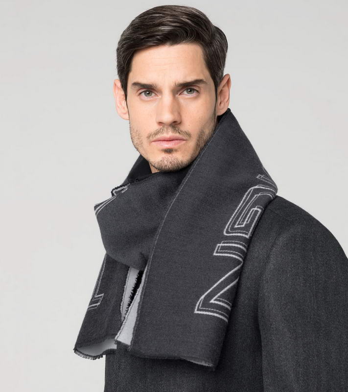 Porsche Design Bi-Colored PD Logo Scarf šála černo bílá
