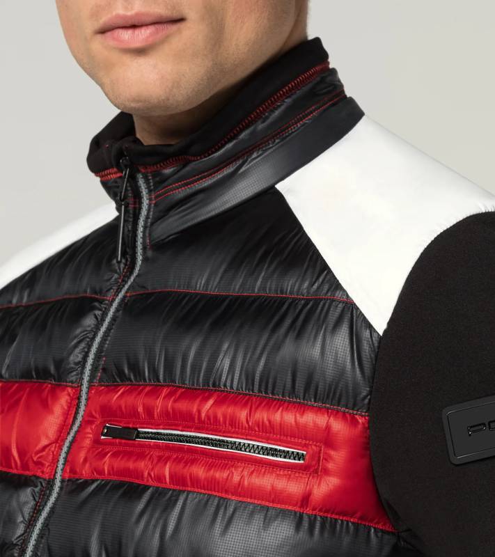 PORSCHE | HEAD Midlayer Lyžařská mikina na zip černočervená