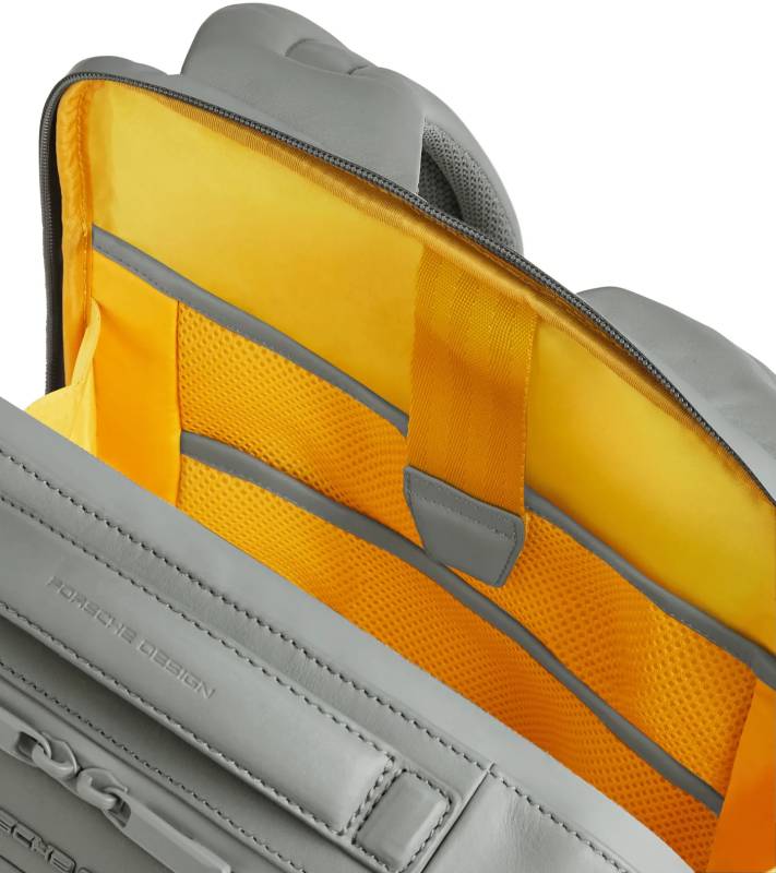 PORSCHE DESIGN Roadster Leather Backpack S1 Batoh menší velikosti kožený manažerský šedý