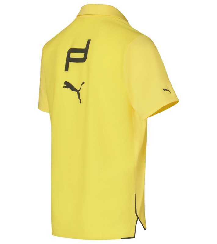 Porsche Design Active Polo žluté tričko s límečkem