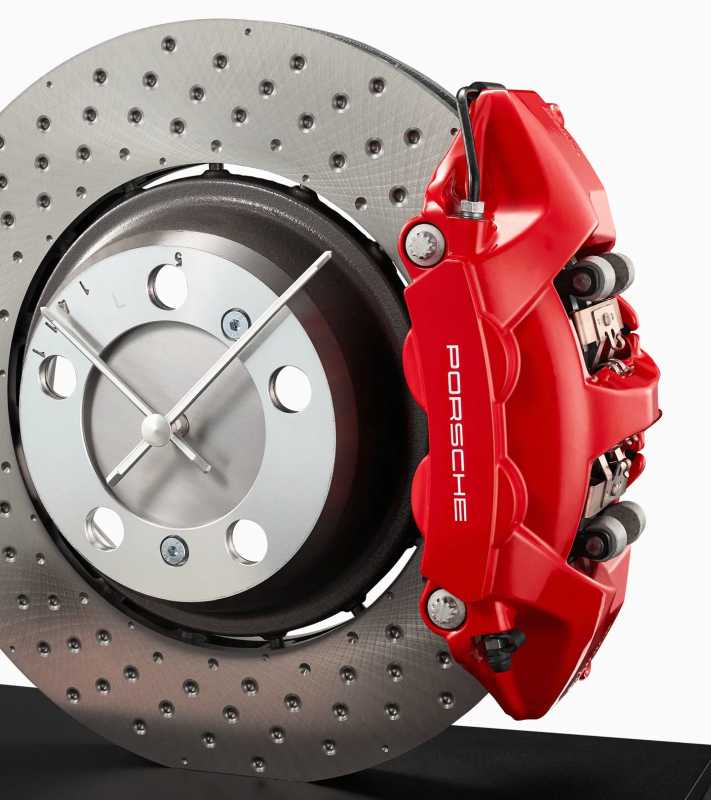 911 brake disc clock Porsche Originals Stolní hodiny ve tvaru brzdového kotouče