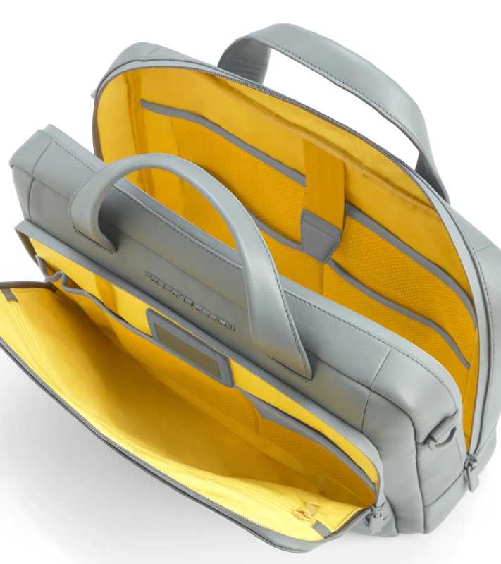 Porsche Design Roadster Leather Briefcase S aktovka kožená šedá
