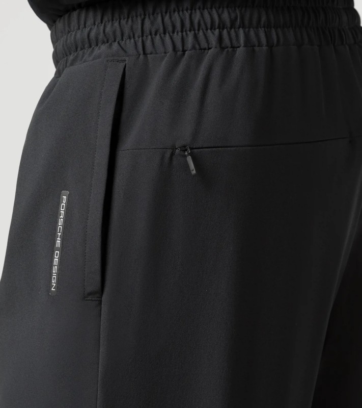 PORSCHE DESIGN Woven Tech Pants - Kalhoty volnočasové, sportovní, černá barva
