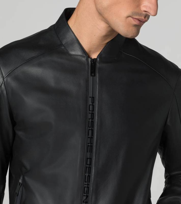 PORSCHE DESIGN Active Leather Jacket Bunda kožená černá