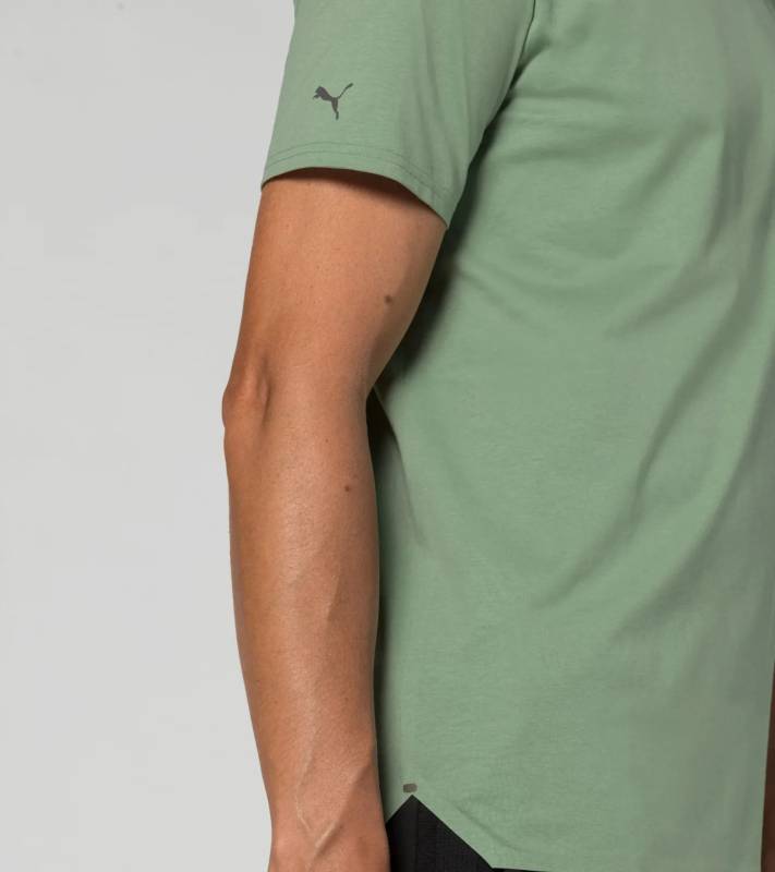 PORSCHE DESIGN Essential T-Shirt Tričko s kulatým výstřihem a logem zelená