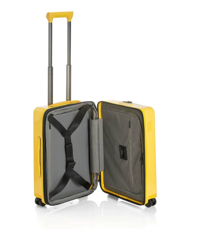 PORSCHE DESIGN Roadster Hardcase 4W Business Trolley S  Manažerské zavazadlo kufr skořepinový velikost S žlutý TSA USB