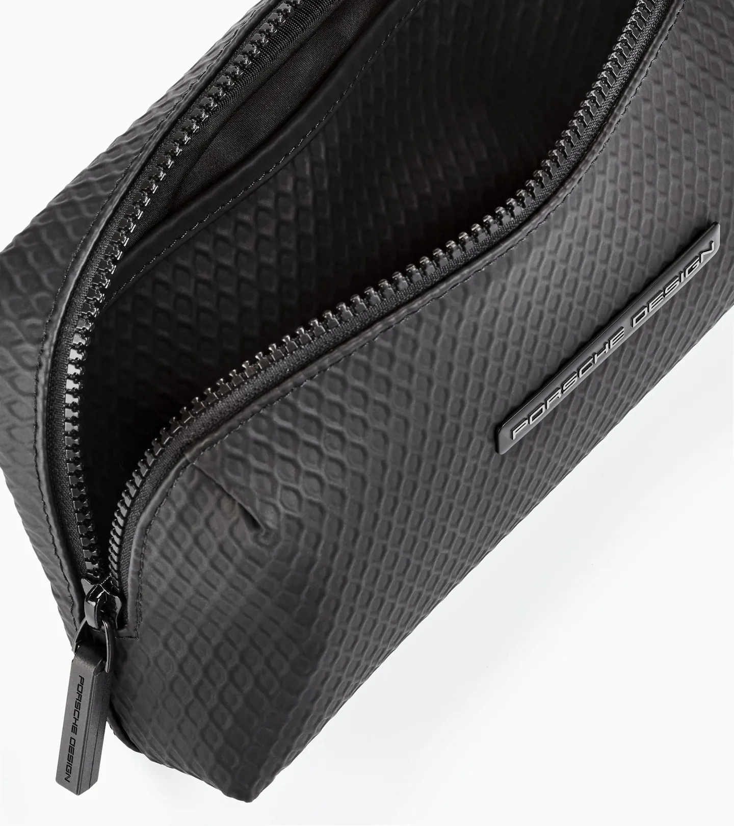 PORSCHE DESIGN Studio Belt Bag Taška pánská etuje  v setu s malou kapsou na zip černá