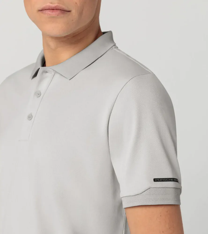 PORSCHE DESIGN Men's Polo Shirt Tričko s límečkem a knoflíčky popělavě šedá