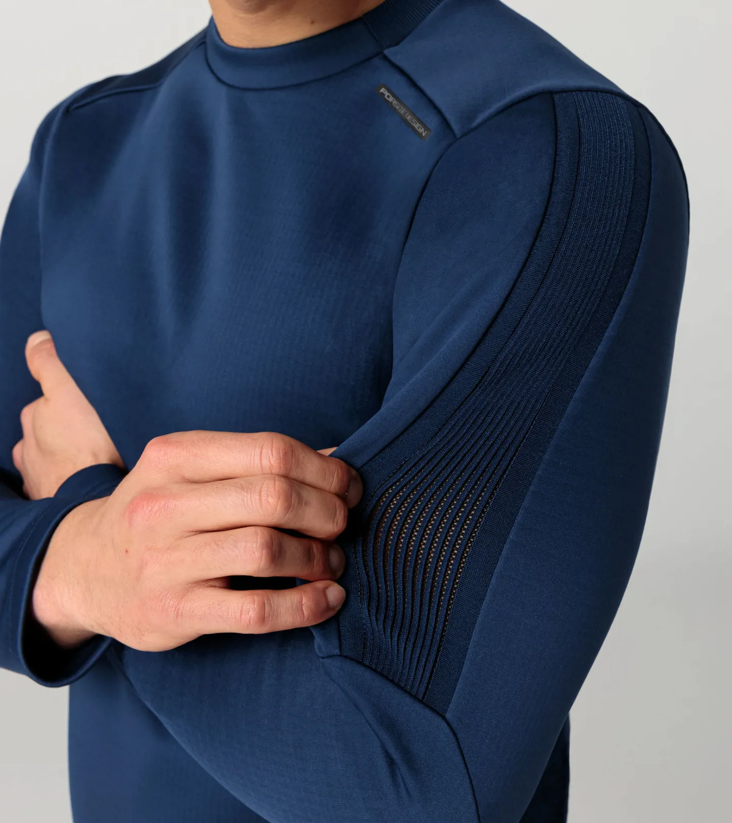 PORSCHE DESIGN Crew neck sweater Svetr s výstřihem ke krku perská tmavě modrá