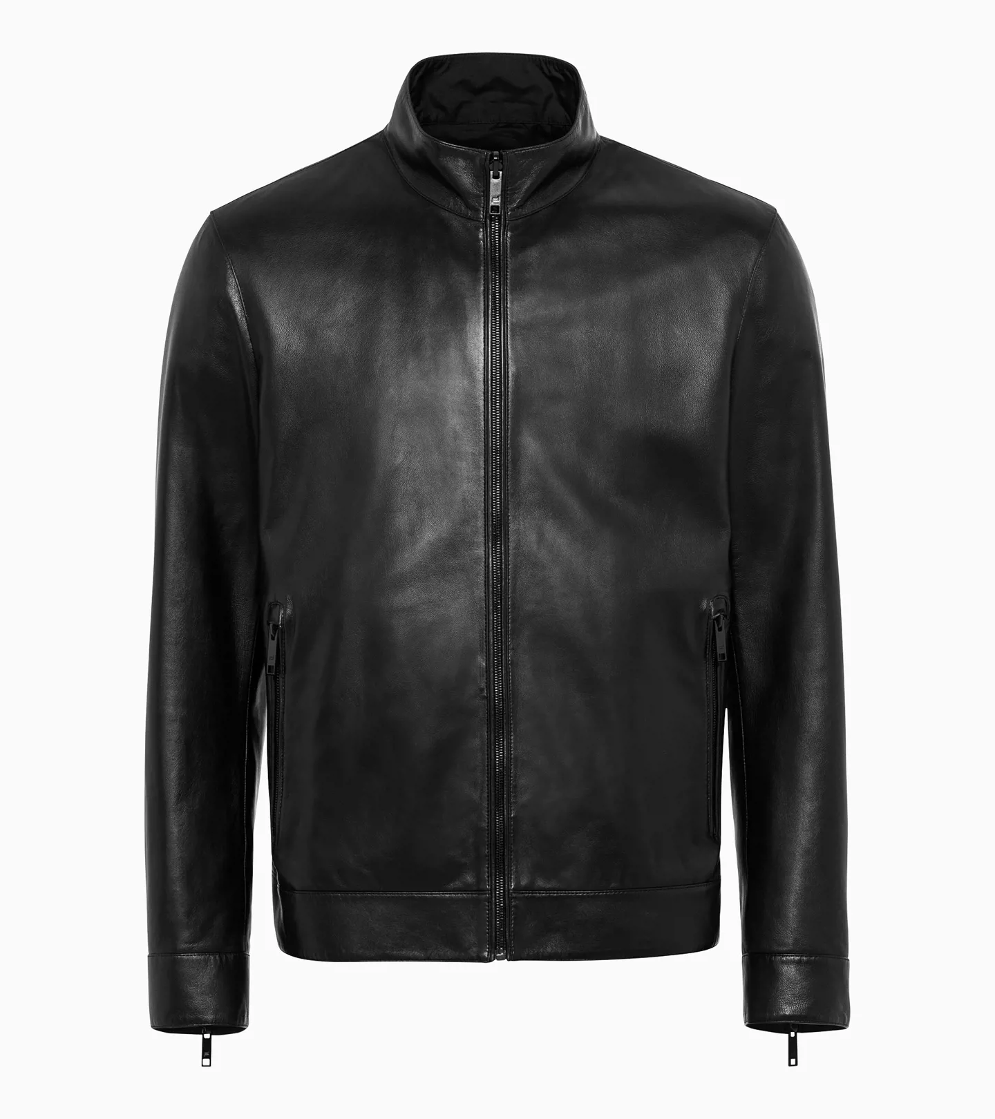 PORSCHE DESIGN Athleisure reverse leather jacket Bunda kožená oboustranná černá