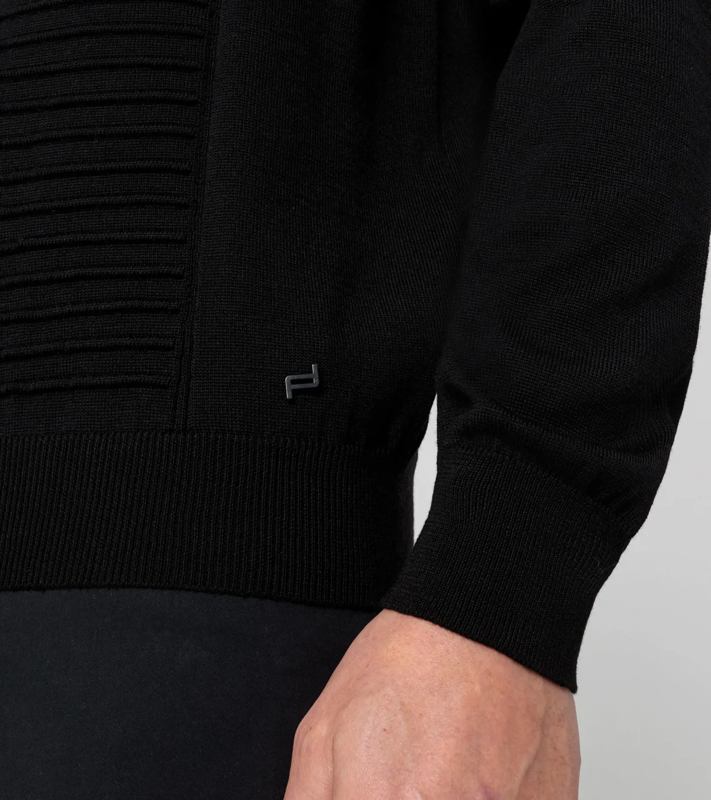 PORSCHE DESIGN Athleisure sweater Svetr módní volnočasový černá