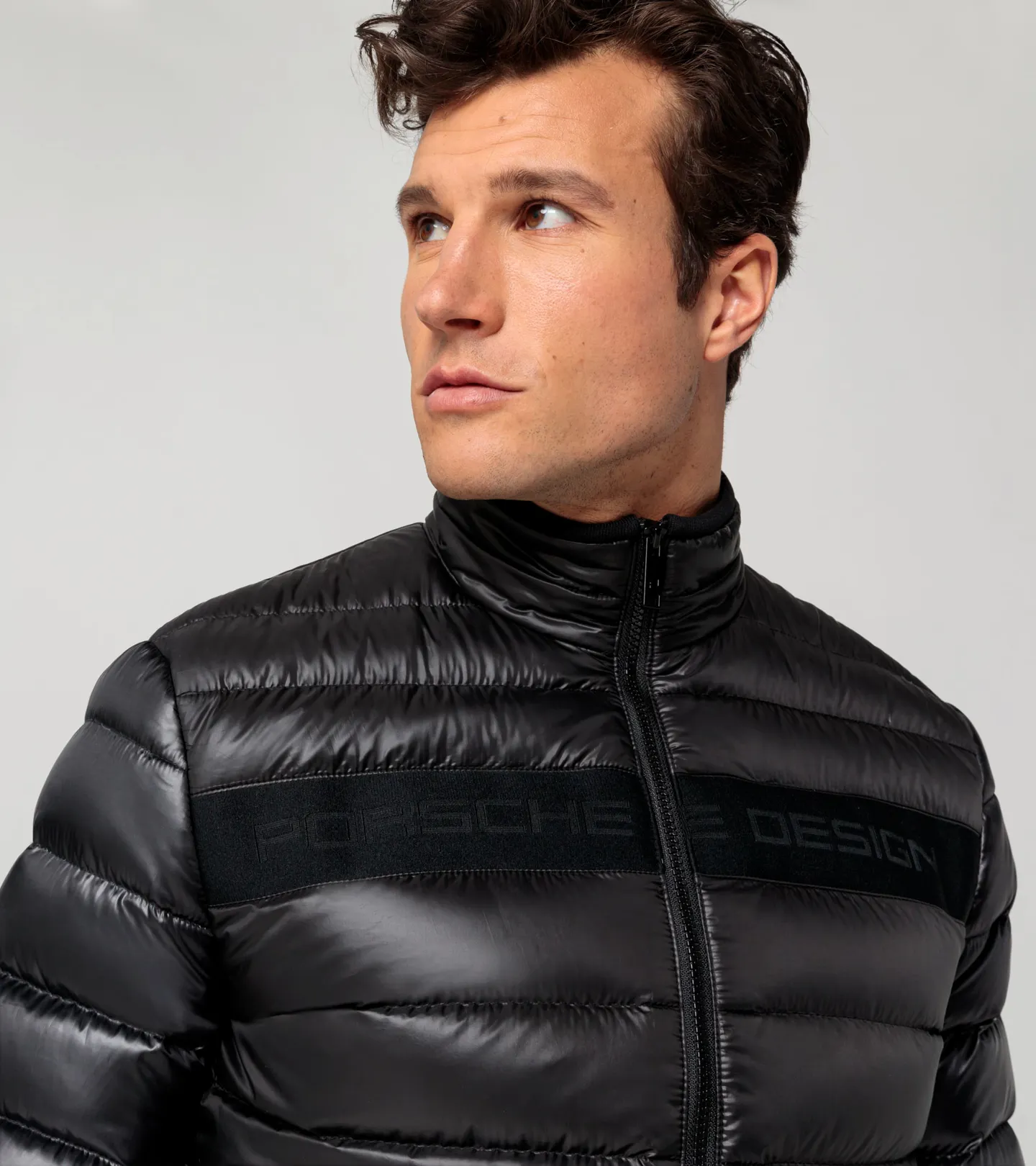 PORSCHE DESIGN Lightweight puffer jacket Bunda prošívaná odlehčená černá