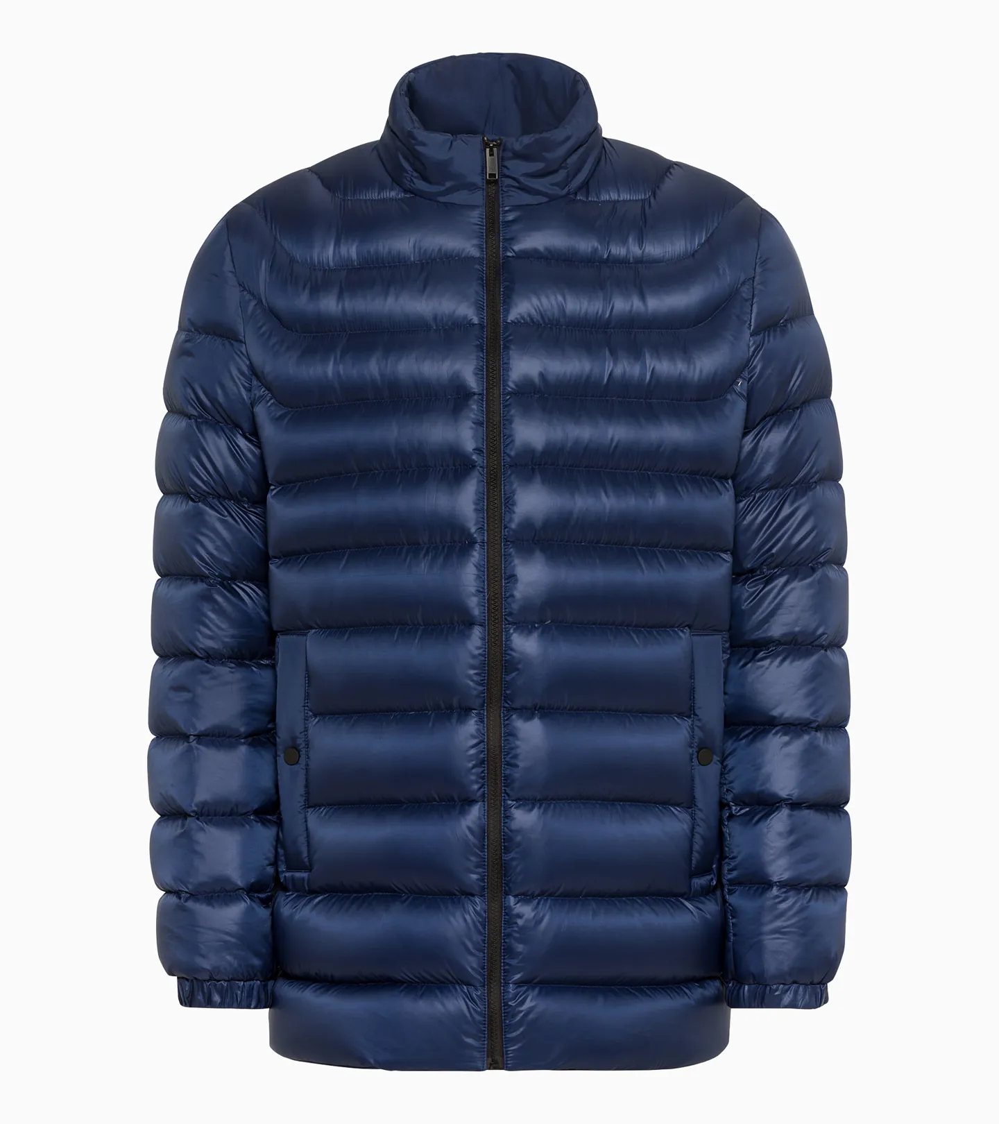 PORSCHE DESIGN Lightweight puffer parka Bunda delší prošívaná odlehčená tmavě modrá