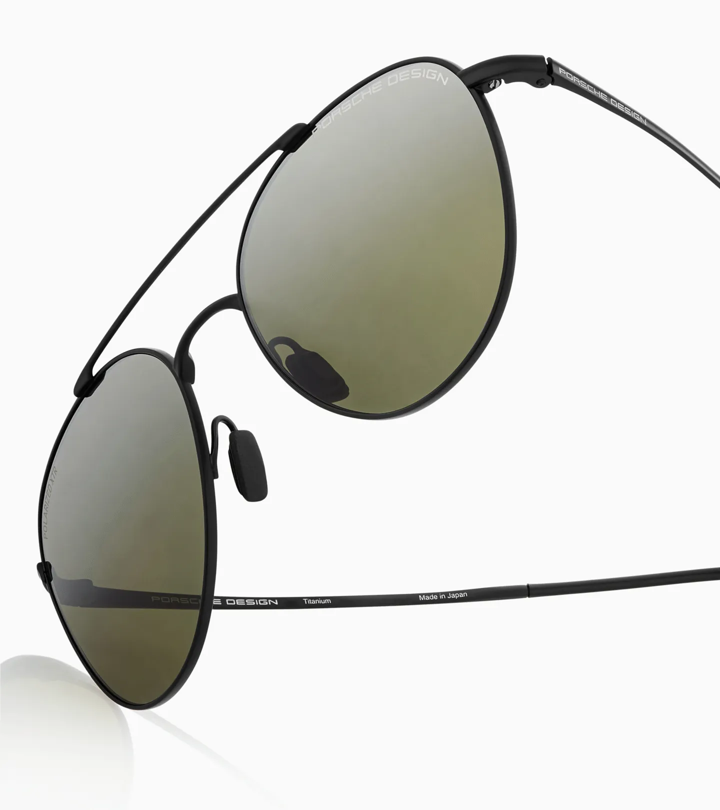 PORSCHE DESIGN Sunglasses P´8947 Sluneční brýle černé se zeleným gradientem polarizované