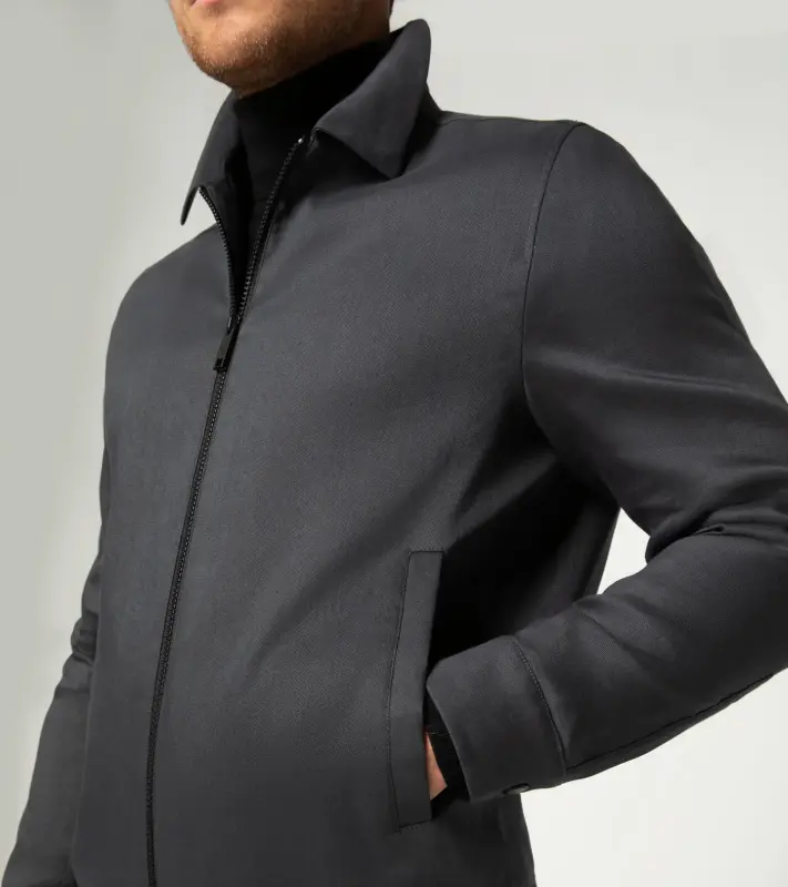 PORSCHE DESIGN Active driving blouson Lehká bunda s podšívkou pro jarní a podzimní období antracitově šedá