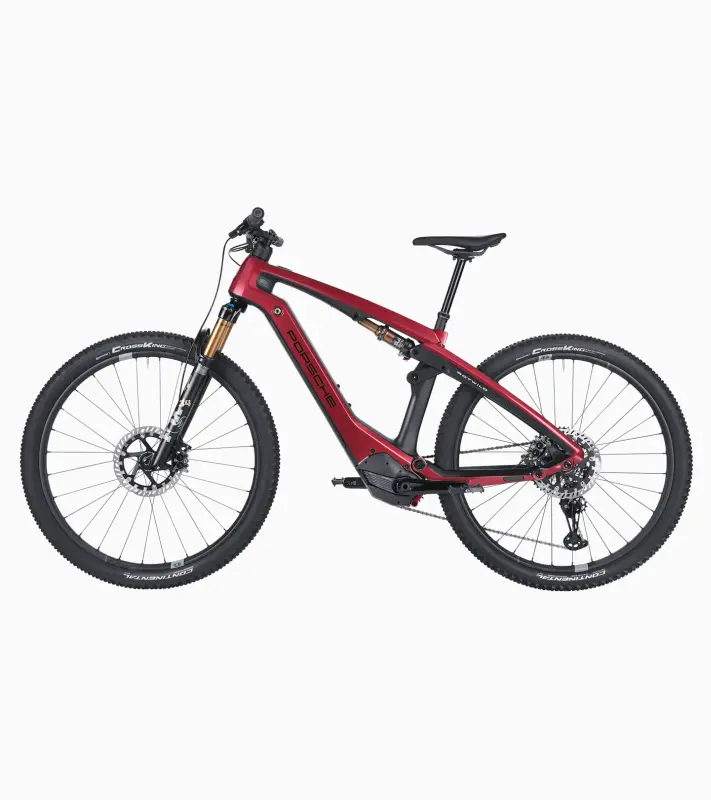 PORSCHE eBike Cross Performance EXC Jízdní horské elektrokolo karbonový rám karmínová červeň