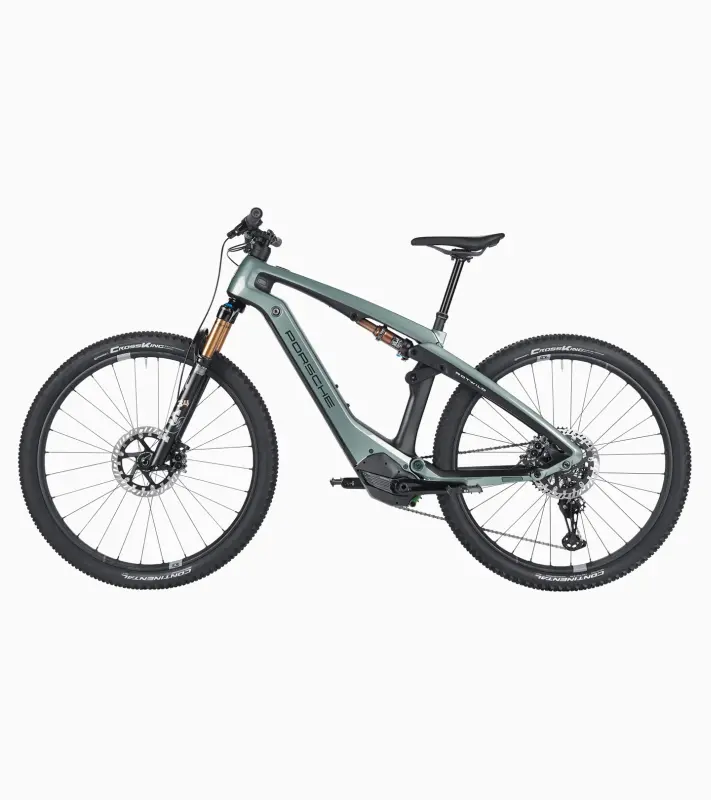 PORSCHE eBike Cross Performance EXC Jízdní horské elektrokolo karbonový rám tyrkysová metalíza