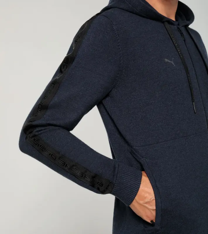 PORSCHE DESIGN Leisure jacket Bunda pro volný čas na zip a s kapucí námořní modrá