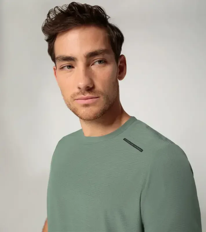 PORSCHE DESIGN Active T-shirt Tričko sportovní funkční eukalyptová zelená
