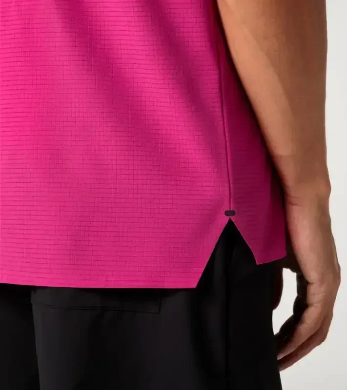 PORSCHE DESIGN Active polo shirt Polokošile tričko s límečkem granátová růže