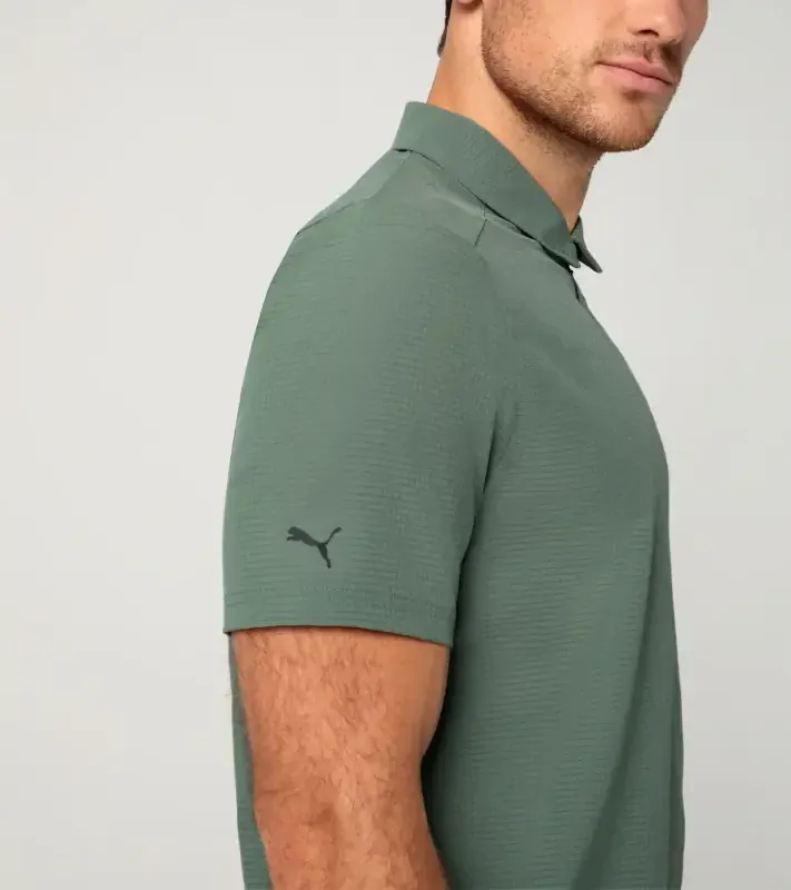 PORSCHE DESIGN Active polo shirt Polokošile tričko s límečkem eukalyptová zelená