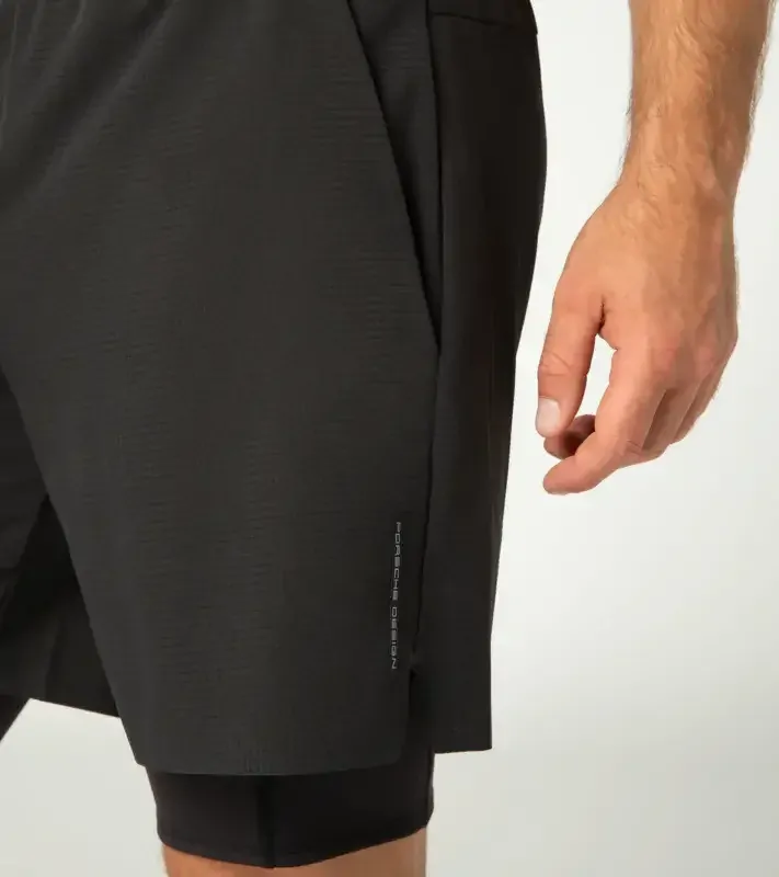 PORSCHE DESIGN Active shorts Kalhoty krátké na sport a fitness černá