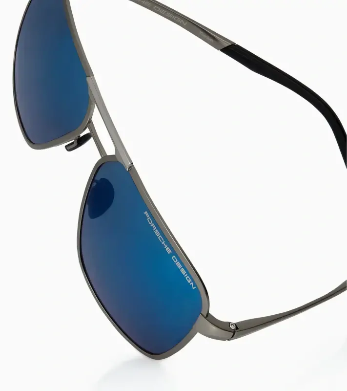 PORSCHE DESIGN Sunglasses P´8966 Sluneční brýle šedočerné a modrým gradientem zrcadlové