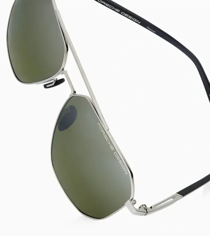 PORSCHE DESIGN Sunglasses P´8967 Sluneční brýle v kombinaci šedé a palladiové a zelenými skly s gradientem polarizované