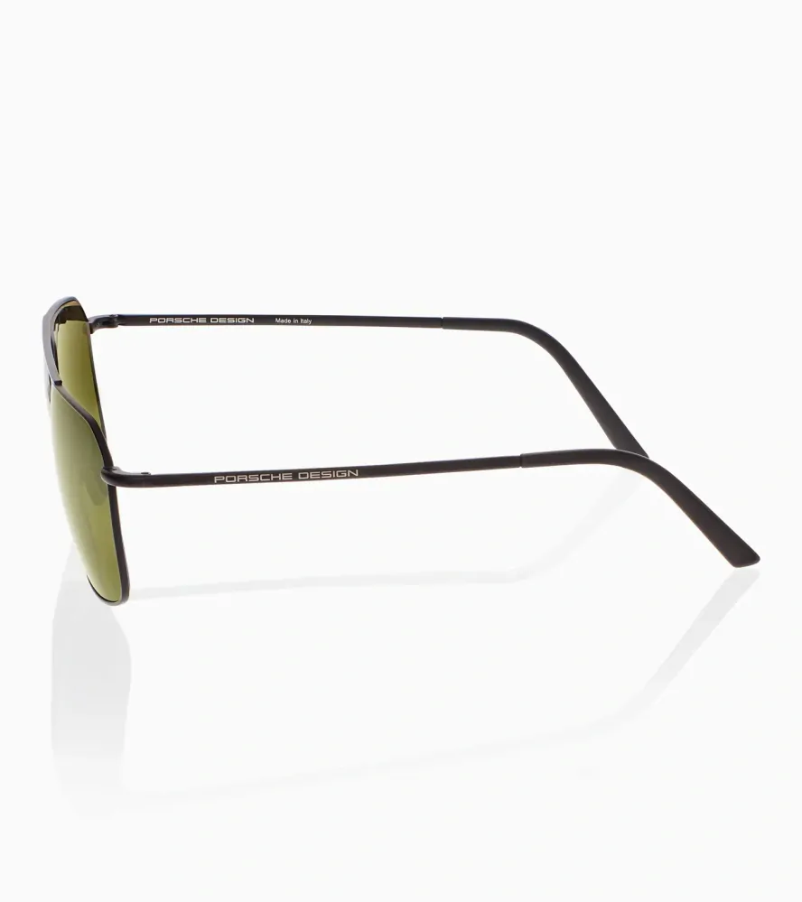 PORSCHE DESIGN Sunglasses P´8970 sluneční brýle černé se zelenými skly pol.