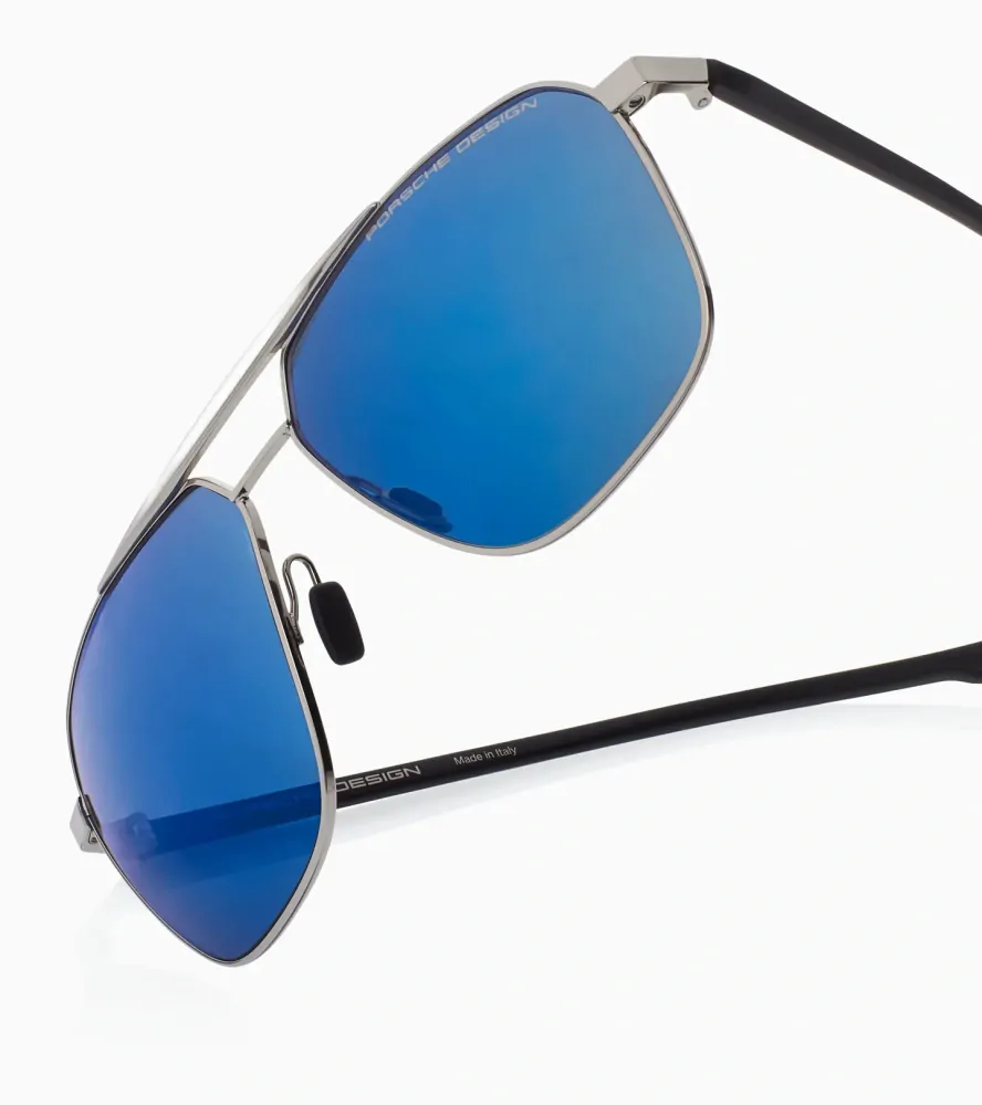 PORSCHE DESIGN Sunglasses P´8949 sluneční brýle paladium s tmavě modrými skly