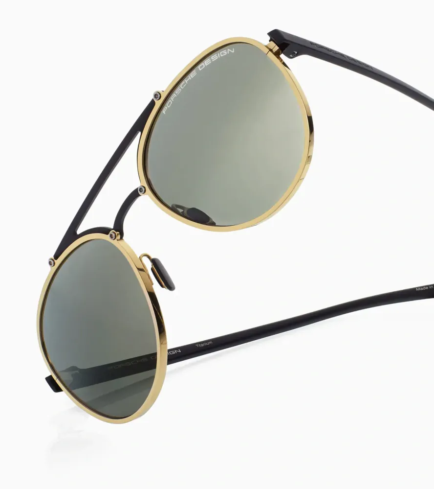 PORSCHE DESIGN Sunglasses P´8972 sluneční brýle černo zlaté s šedými skly