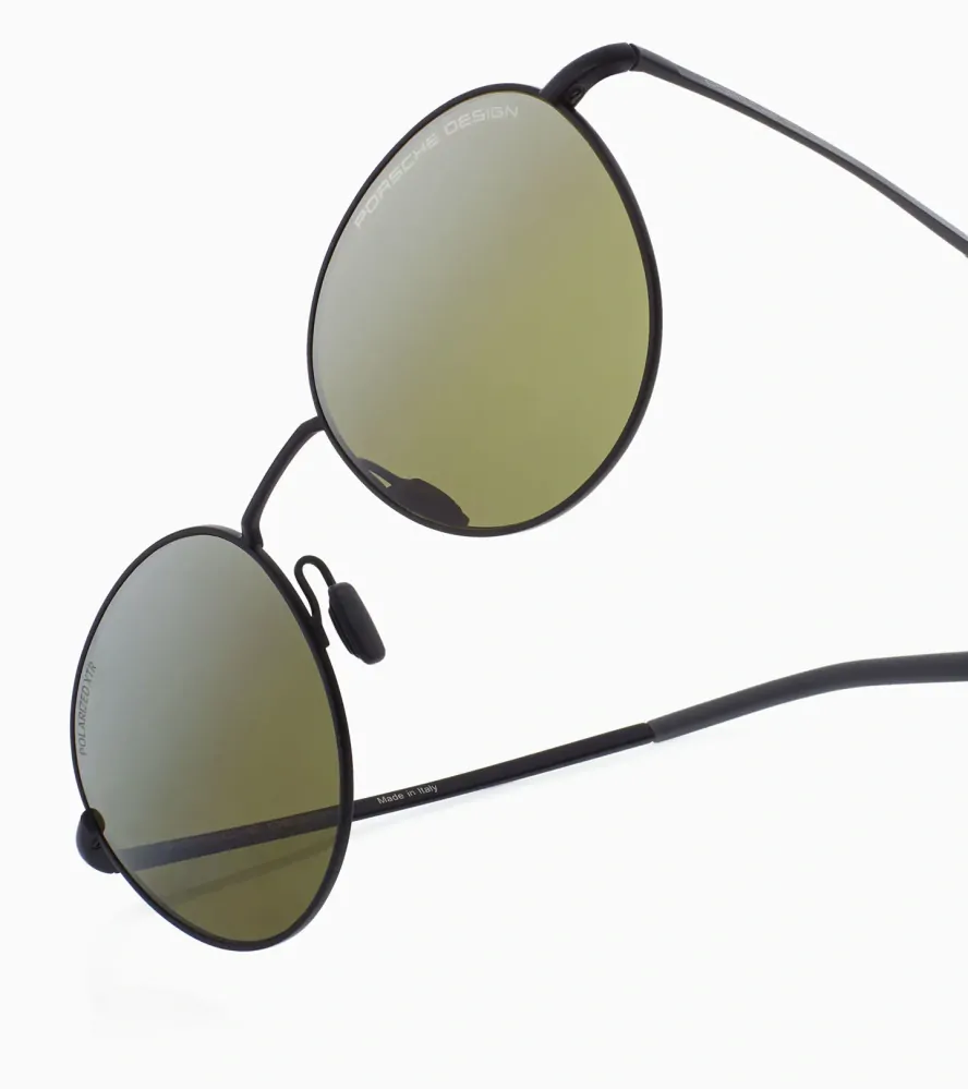 PORSCHE DESIGN Sunglasses P´8969 sluneční brýle černo hnědé se zelenými skly pol.