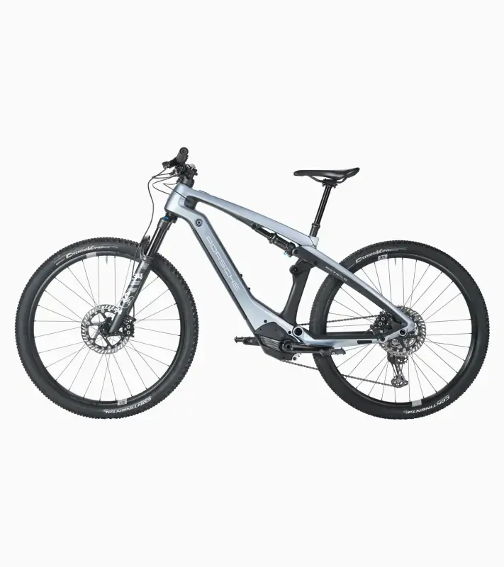 PORSCHE eBike Cross 3rd Gen Jízdní horské elektrokolo karbonový rám stříbrná