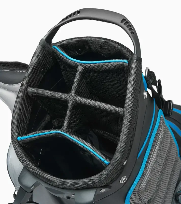 PORSCHE Standbag Sport Golfový bag taška na záda černá modré detaily