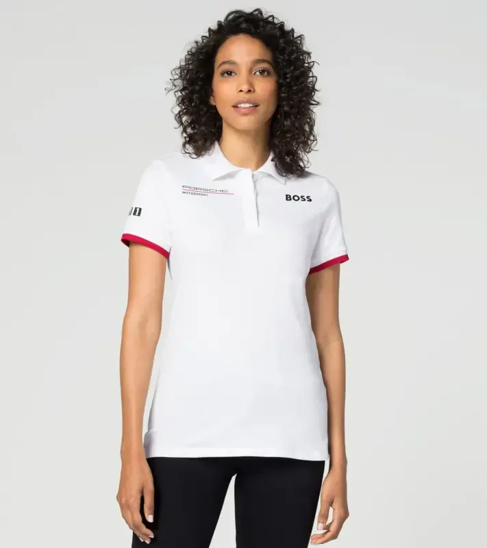 PORSCHE Women's polo shirt Motorsport Polokošile tričko dámské sportovní s logem bílá