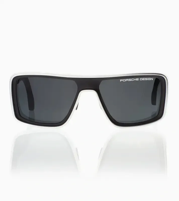 PORSCHE DESIGN Sunglasses P´8952 Iconic Curved Sluneční brýle stříbrné s polarizovanými skly šedé