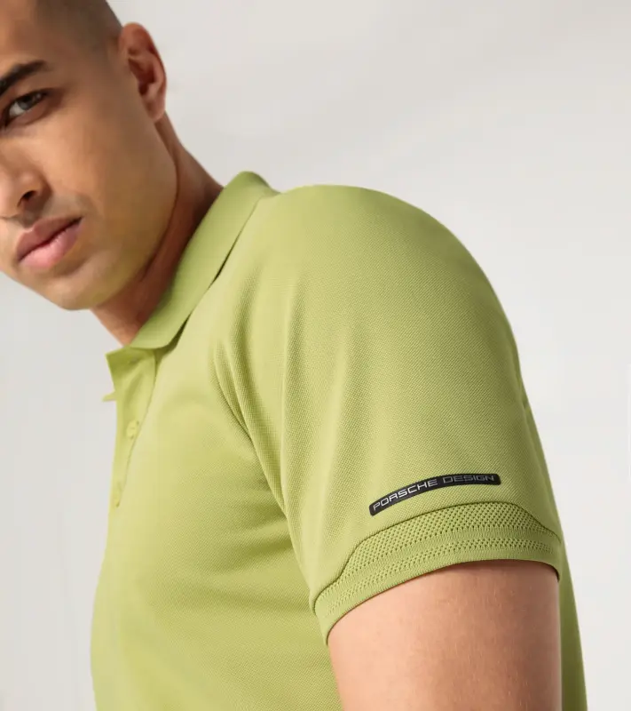 PORSCHE DESIGN Men's Polo Shirt Tričko s límečkem a knoflíčky limetkově zelená