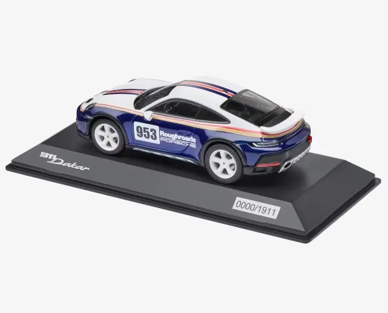 PORSCHE 911 Dakar Rally Design Package Ltd Model 1:43 modrobílá