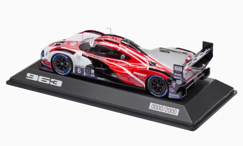 PORSCHE 963 24h Daytona 2023 #6 Ltd Model 1:43 startovní číslo 6 červená