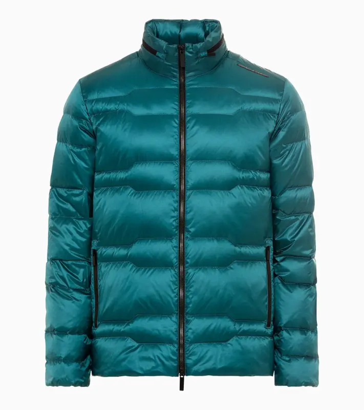 PORSCHE DESIGN Light Packable Jacket Bunda odlehčená sbalitelná prošívaná petrolejová zelená