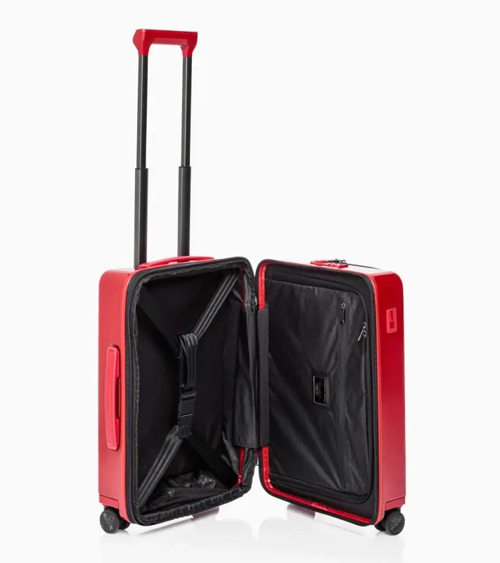 PORSCHE DESIGN Roadster Hardcase 4W Business Trolley S Manažerské zavazadlo kufr skořepinový velikost S karmínová červená TSA USB