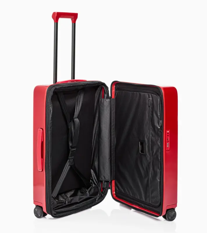 PORSCHE DESIGN Roadster Hardcase 4W Trolley M Cestovní zavazadlo kufr skořepinový velikost M karmínová červená TSA