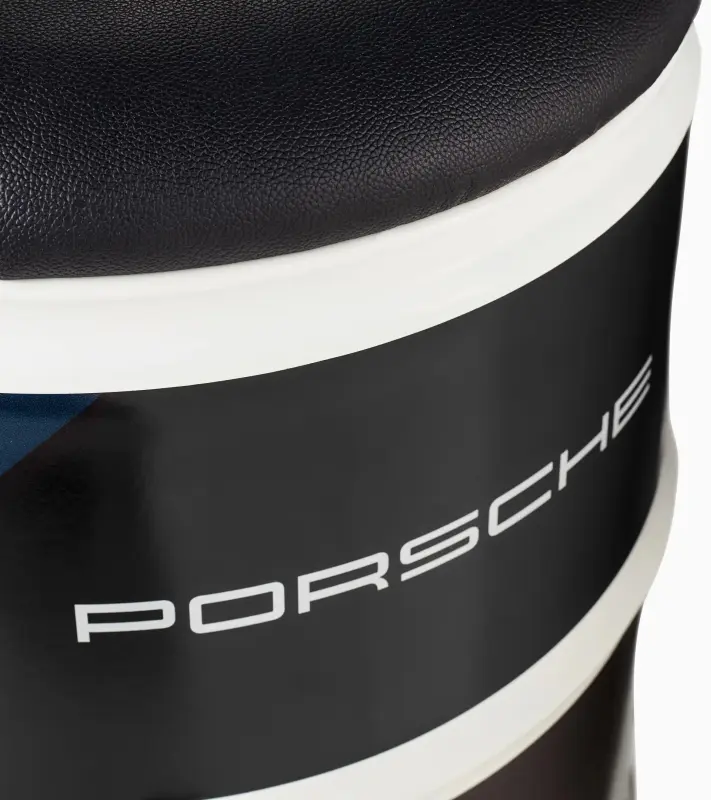 PORSCHE Barrel seat Turbo No.1 Sedák barová stolička barel v barvách sportovního vozu červená