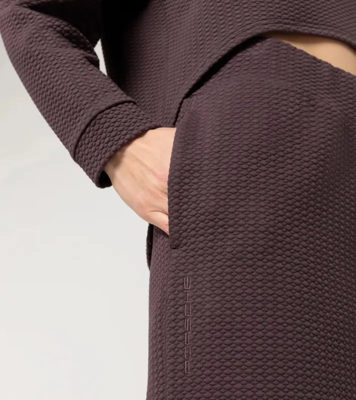 PORSCHE Women's Textured Trousers Yoga Capsule Collection Kalhoty dámské volnočasové fitness yoga ostružinová