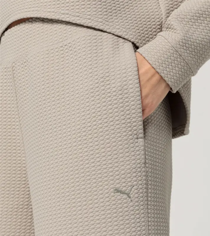 PORSCHE Women's Textured Trousers Yoga Capsule Collection Kalhoty dámské volnočasové fitness yoga béžová kalahari