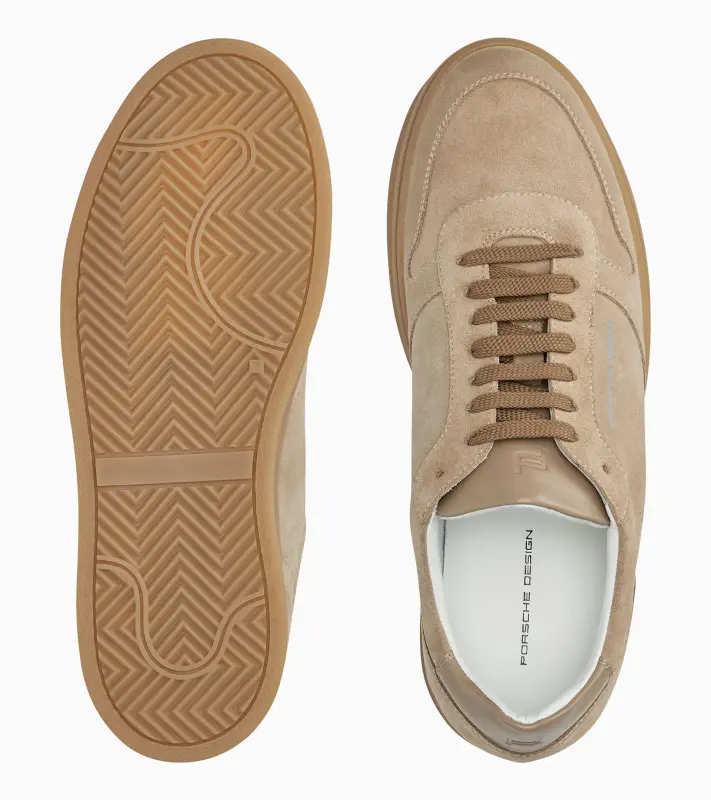 PORSCHE DESIGN Gumsole Trainers Obuv teniska kožená volnočasová pískově béžová