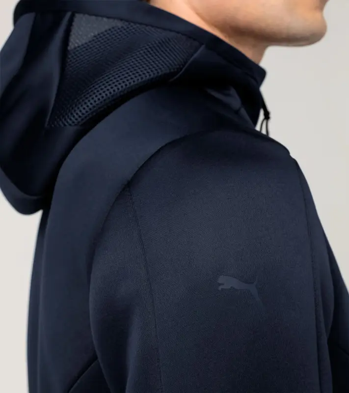 PORSCHE DESIGN Hooded sweat jacket Mikina s kapucí tmavě modrá
